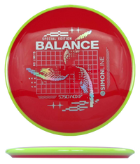 Axiom Balance - Neutron / 167g - Red w/ Red Marble Rim (Black/Chrome) - Skyline Disc Golf