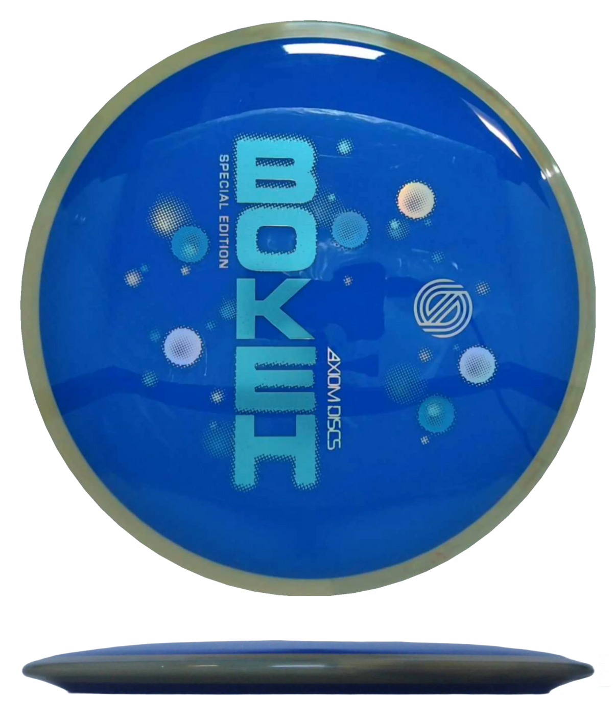 Axiom Bokeh - Neutron / 175g - Blue w/ Sand Marble Rim (Special Edition) - Skyline Disc Golf