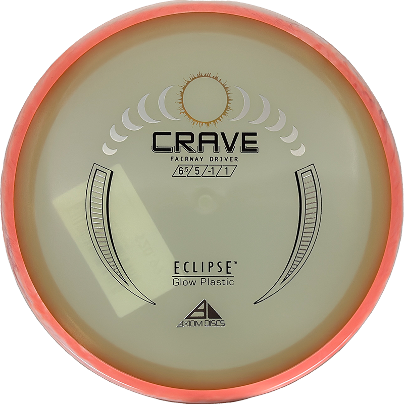 Axiom Crave Axiom Crave - Eclipse / 171g - Glow w/ Peach Marble Rim (Chrome) - Skyline Disc Golf