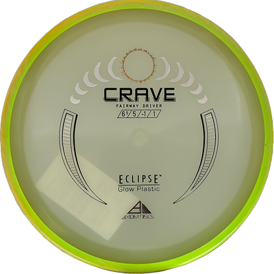 Axiom Crave Axiom Crave - Eclipse / 168g - Glow w/ Yellow/Chartreuse Rim (Chrome) - Skyline Disc Golf