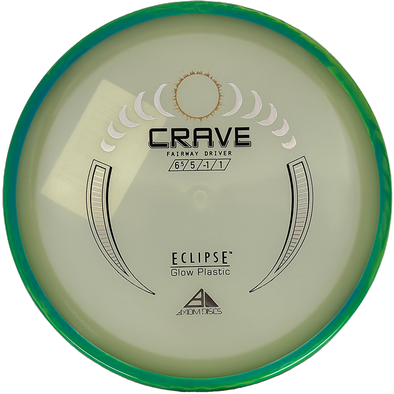 Axiom Crave Axiom Crave - Eclipse / 169g - Glow w/ Blue/Green Rim (Chrome) - Skyline Disc Golf