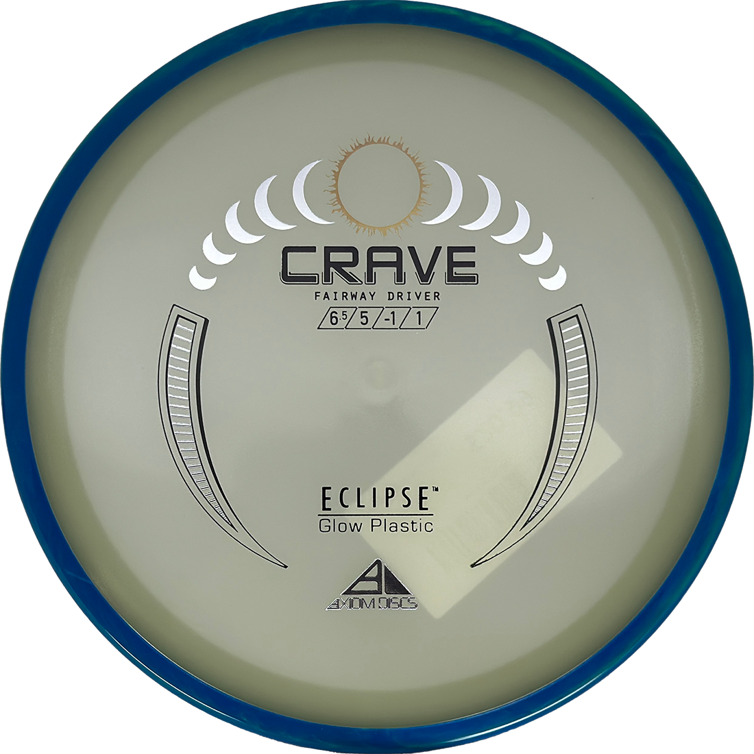 Axiom Crave Axiom Crave - Eclipse / 171g - Glow w/ Blue Rim (Chrome) *1114* - Skyline Disc Golf