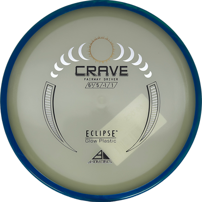 Axiom Crave Axiom Crave - Eclipse / 171g - Glow w/ Blue Rim (Chrome) *1114* - Skyline Disc Golf