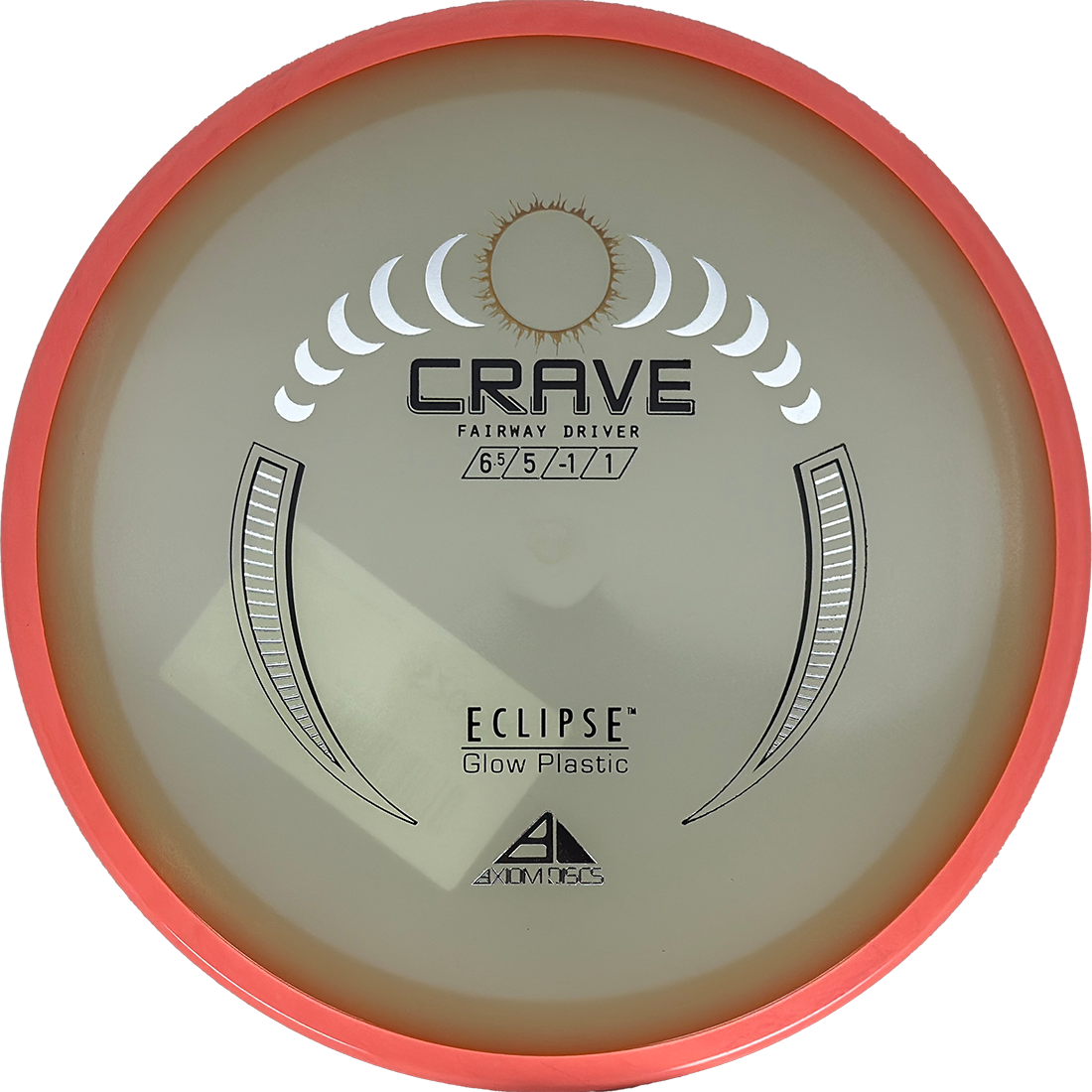 Axiom Crave Axiom Crave - Eclipse / 172g - Glow w/ Hot Peach Rim (Chrome) - Skyline Disc Golf