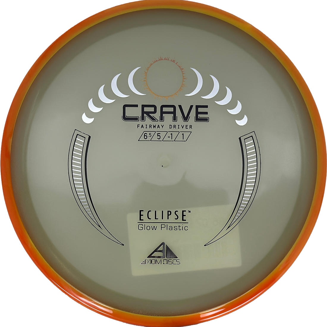 Axiom Crave Axiom Crave - Eclipse / 167g - Glow w/ Yellow/Orange Marble Rim (Chrome) - Skyline Disc Golf