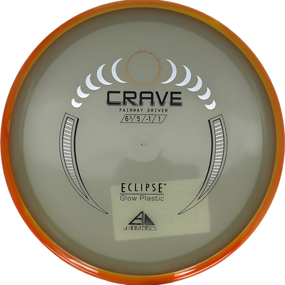 Axiom Crave Axiom Crave - Eclipse / 167g - Glow w/ Yellow/Orange Marble Rim (Chrome) - Skyline Disc Golf