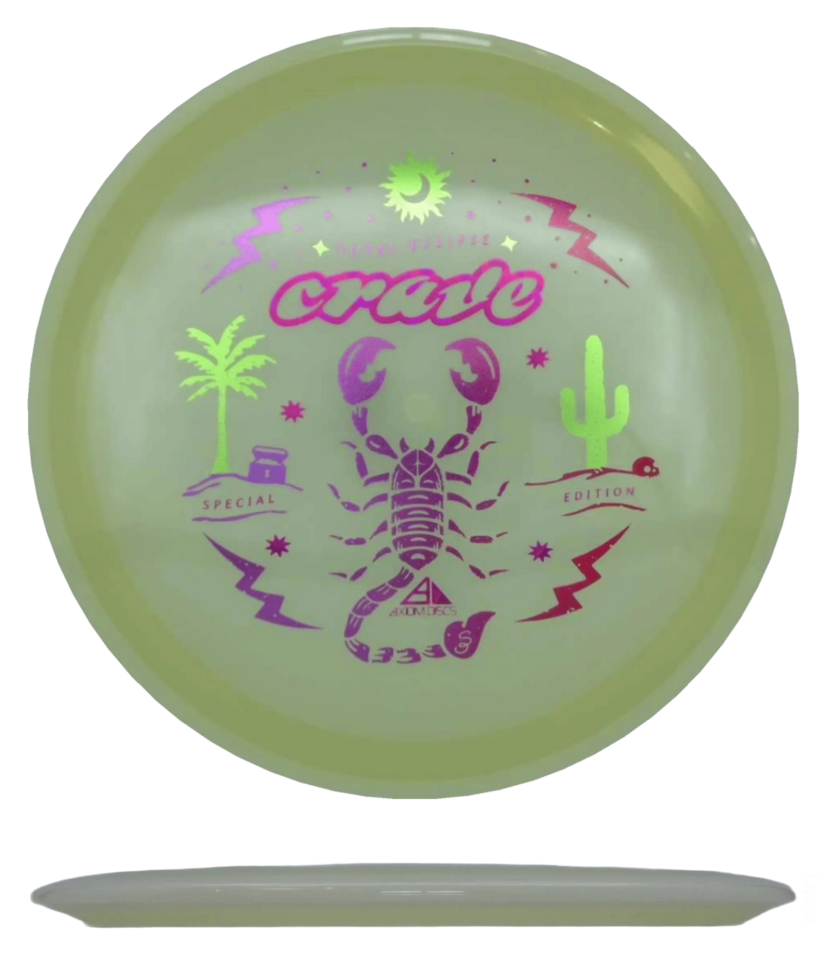 Axiom Crave - Full Eclipse - Special Edition / 170g - Glow (Magenta Foil/Magenta Shatter) - Skyline Disc Golf