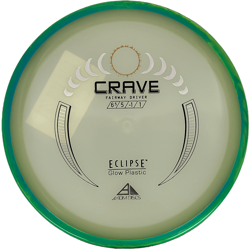 Axiom Crave Axiom Crave - Eclipse / 169g - Glow w/ Blue/Green Rim (Chrome) - Skyline Disc Golf