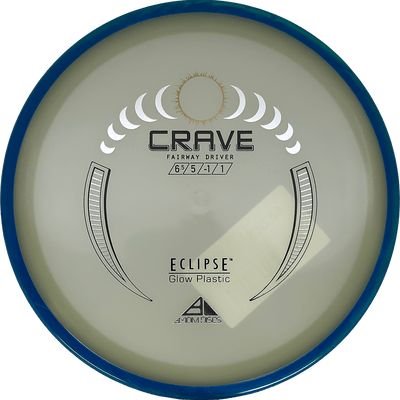 Axiom Crave Axiom Crave - Eclipse / 171g - Glow w/ Blue Rim (Chrome) *1114* - Skyline Disc Golf