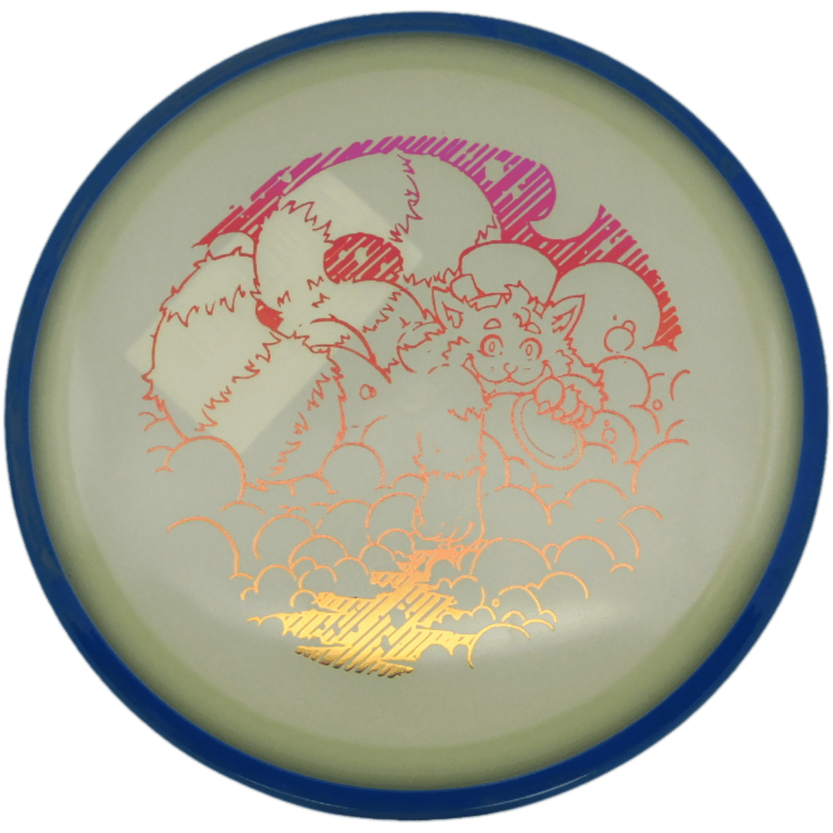 Axiom Crave Axiom Crave - Eclipse / 171g - Glow w/ Blue Rim (Red/Orange Foil - Skooba's Art Edition) - Skyline Disc Golf