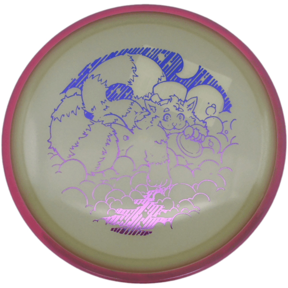 Axiom Crave Axiom Crave - Eclipse / 172g - Glow w/ Pink Rim (Blue/Magenta Foil - Skooba's Art Edition) - Skyline Disc Golf