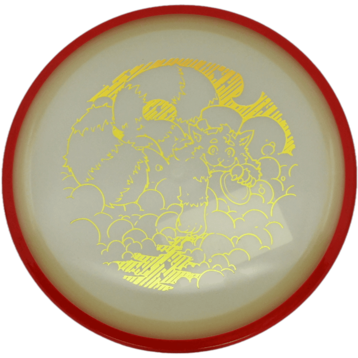 Axiom Crave Axiom Crave - Eclipse / 172g - Glow w/ Red Rim (Yellow Foil - Skooba's Art Edition) - Skyline Disc Golf