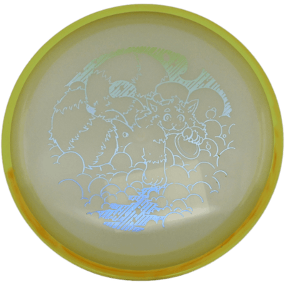 Axiom Crave Axiom Crave - Eclipse / 172g - Glow w/ Yellow/Hint of Orange Marble Rim (Light Blue Foil - Skooba's Art Edition) - Skyline Disc Golf