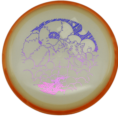 Axiom Crave Axiom Crave - Eclipse / 173g - Glow w/ Orange Rim (Blue/Magenta Foil - Skooba's Art Edition) - Skyline Disc Golf