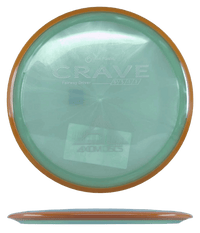 170g - Pearlescent Green w/ Orange Rim (White) Proton Axiom Crave - Skyline Disc Golf