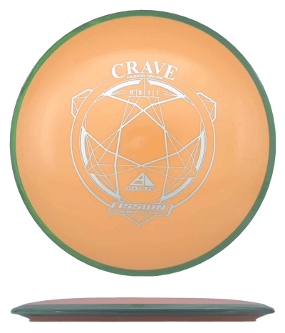 Axiom Crave Axiom Crave - Fission / 150g - Orange Melon w/ Dirty Yellow Rim (Silver) - Skyline Disc Golf