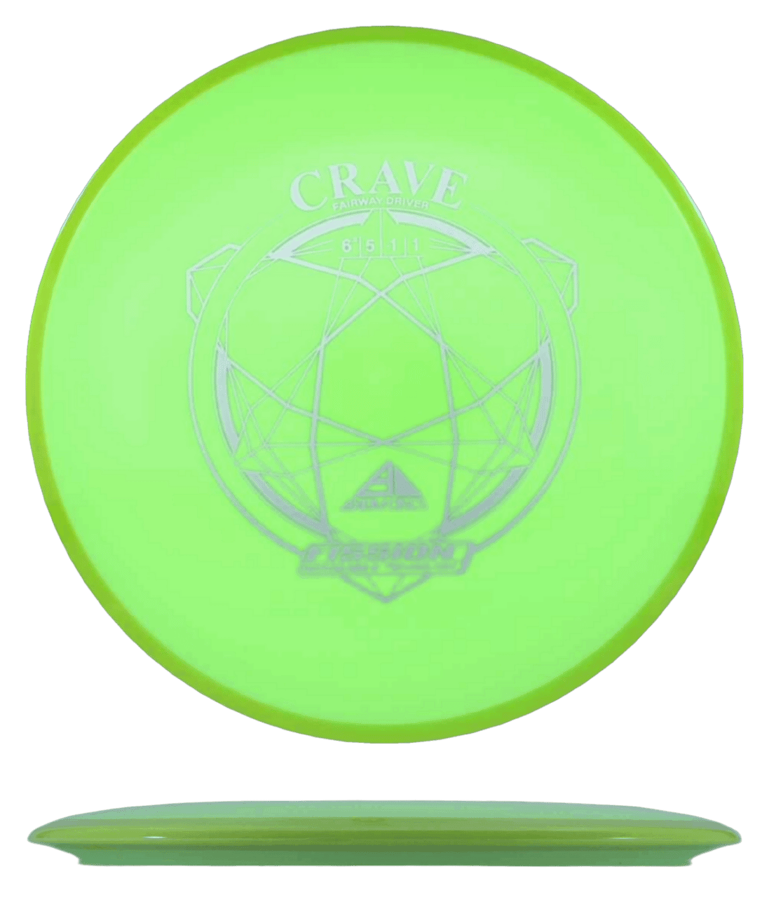 Axiom Crave Axiom Crave - Fission / 153g - Chartreuse w/ Yellow Rim (Silver) - Skyline Disc Golf