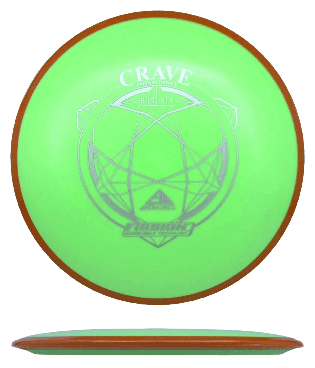 Axiom Crave Axiom Crave - Fission / 159g - Chartreuse w/ Orange Rim (Silver) - Skyline Disc Golf