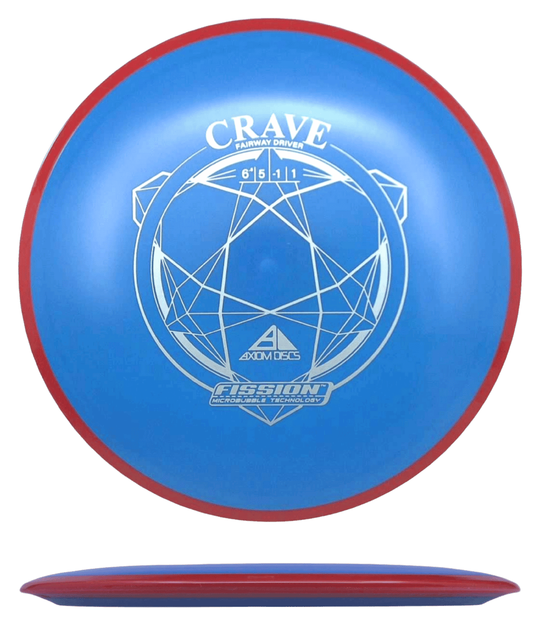 Axiom Crave Axiom Crave - Fission / 160g - Blue w/ Red Rim (Silver) - Skyline Disc Golf