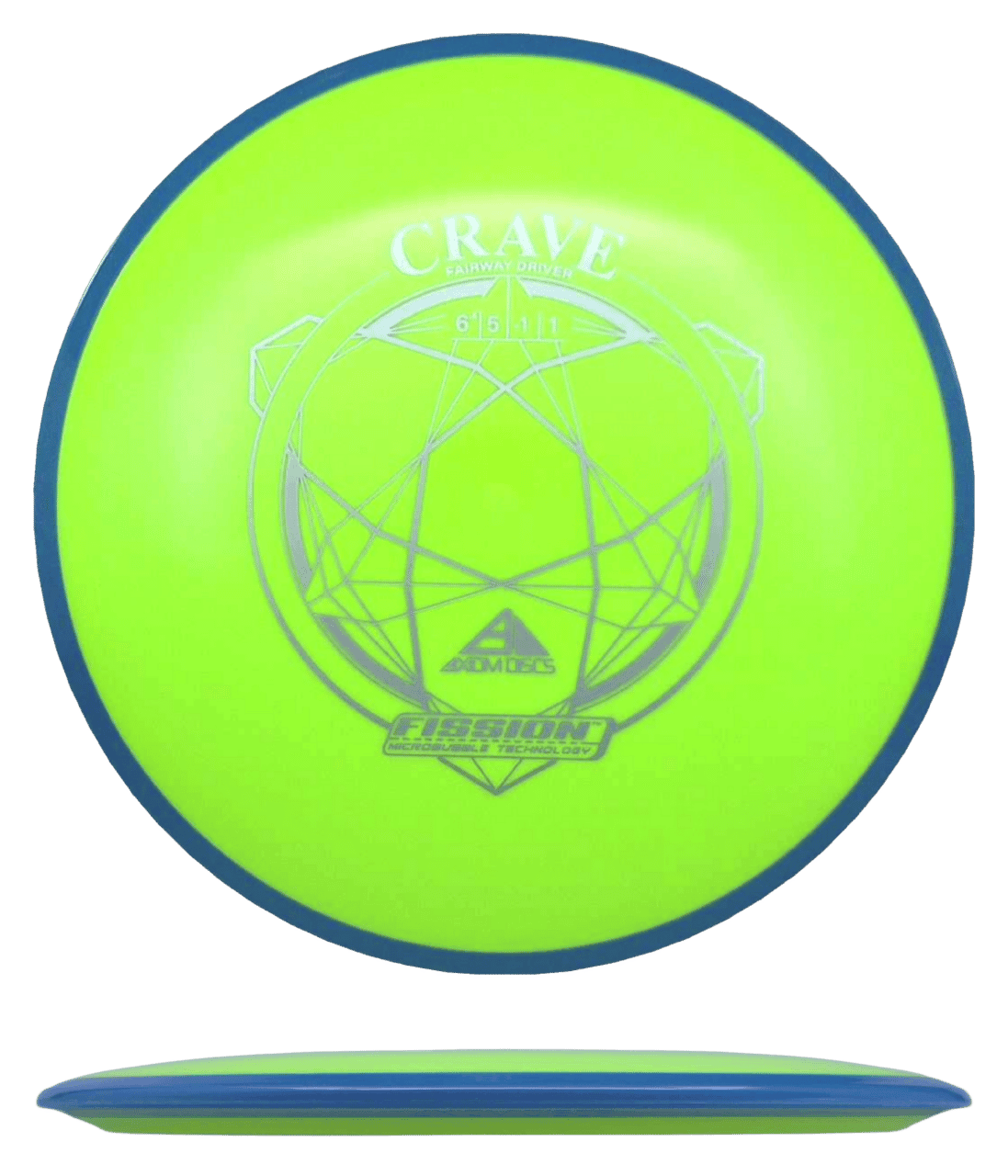 Axiom Crave Axiom Crave - Fission / 164g - Yellow w/ Blue Rim (Silver) - Skyline Disc Golf