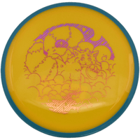Axiom Crave - Neutron / 173g - Mango w/ Teal Rim (Magenta/Orange Foil - Skooba's Art Edition)