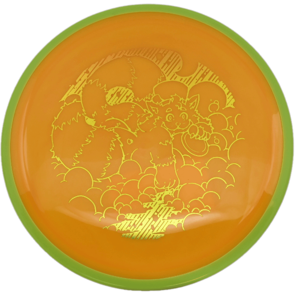Axiom Crave - Neutron / 174g - Tang w/ Chartreuse Rim (Yellow Foil - Skooba's Art Edition)