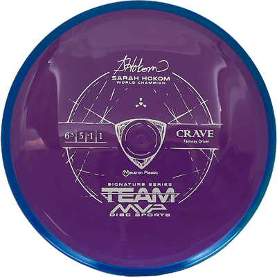 Axiom Crave Axiom Crave - Neutron / 167g - Purple w/ Blue Rim (Gray - Sarah Hokom Team Series) - Skyline Disc Golf