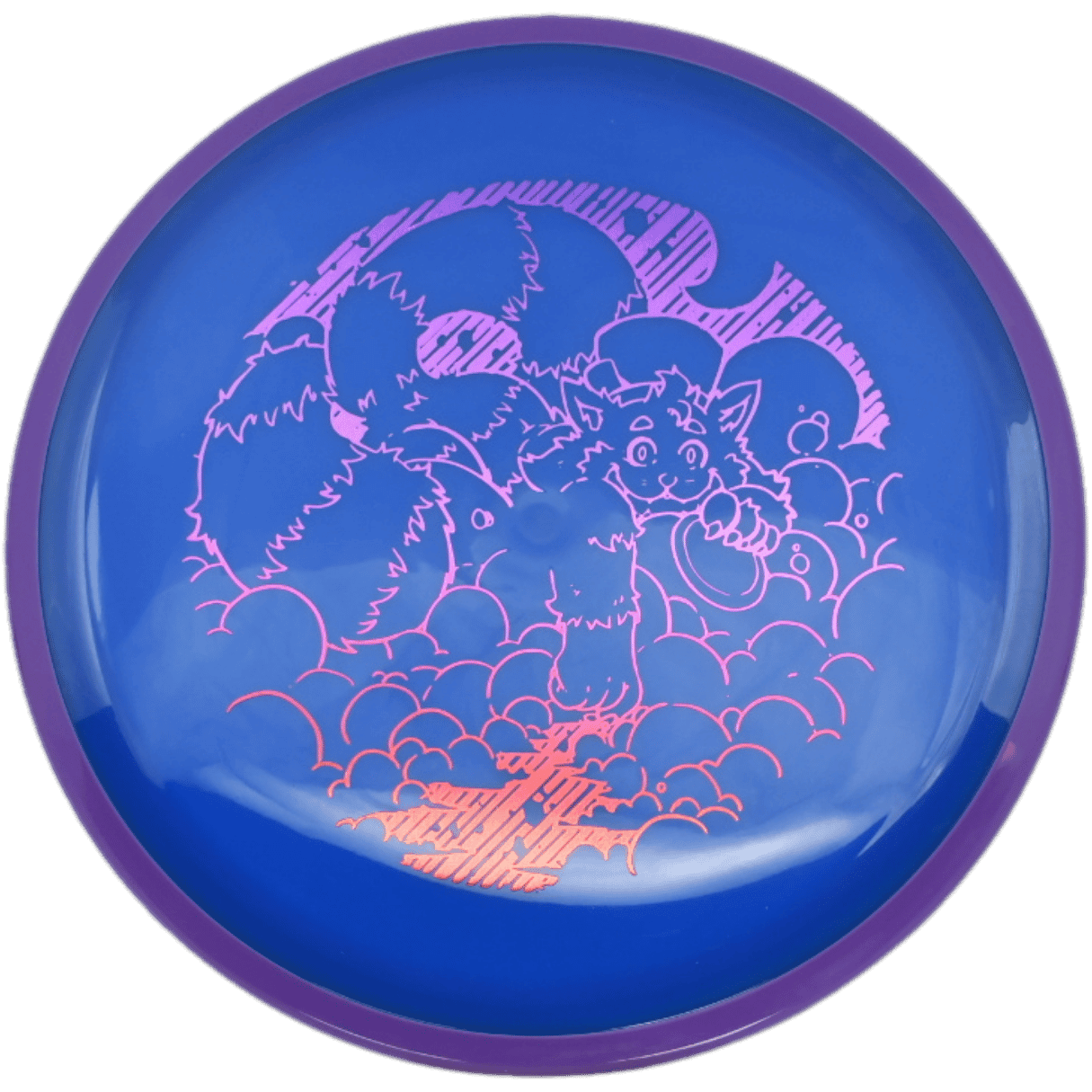 Axiom Crave Axiom Crave - Neutron / 172g - Blue w/ Purple Rim (Purple/Red Foil - Skooba's Art Edition) - Skyline Disc Golf