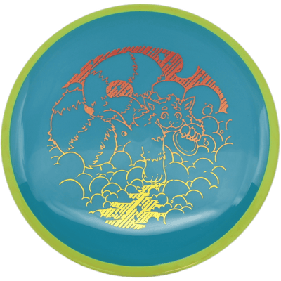 Axiom Crave Axiom Crave - Neutron / 172g - Mint w/ Yellow Rim (Red/Yellow Foil - Skooba's Art Edition) - Skyline Disc Golf