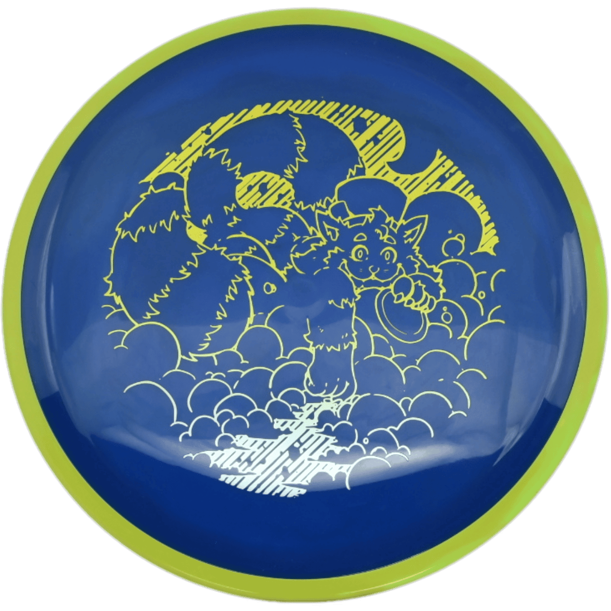 Axiom Crave Axiom Crave - Neutron / 174g - Navy w/ Yellow Rim (Yellow/Light Blue Foil - Skooba's Art Edition) - Skyline Disc Golf