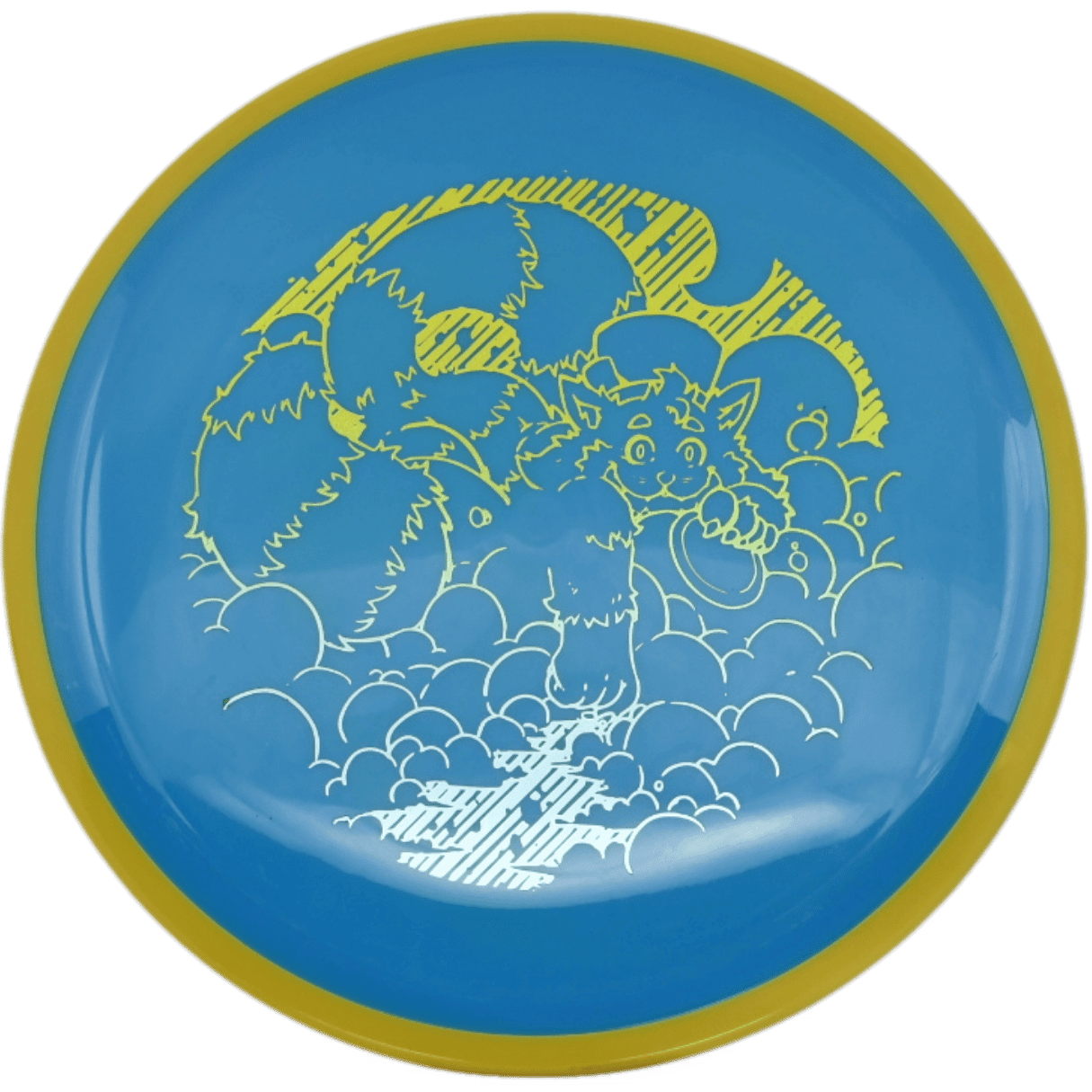 Axiom Crave Axiom Crave - Neutron / 174g - Teal w/ Yellow-ish Rim (Yellow/Light Blue Foil - Skooba's Art Edition) - Skyline Disc Golf