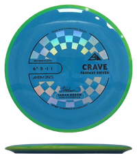Axiom Crave - Neutron / 167g - Blue Swirl w/ Lemon Lime Rim (Black/Chrome) - Skyline Disc Golf