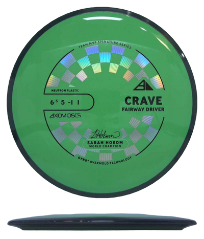 Axiom Crave - Neutron / 173g - Green w/ Charcoal Rim (Black/Chrome) - Skyline Disc Golf
