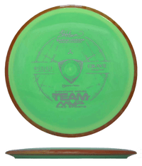 167g - Lemon Lime Swirl w/ Orange - ish Rim (Silver) Neutron Axiom Crave - Skyline Disc Golf