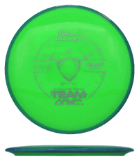 174g - Lime w/ Blue Green Marble Rim (Silver) Neutron Axiom Crave - Skyline Disc Golf