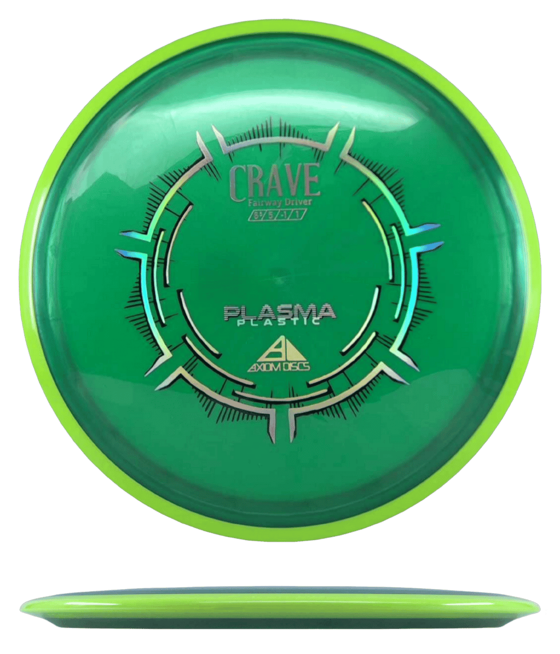 Axiom Crave Axiom Crave - Plasma / 166g - Green w/ Chartreuse Rim (Chrome) - Skyline Disc Golf