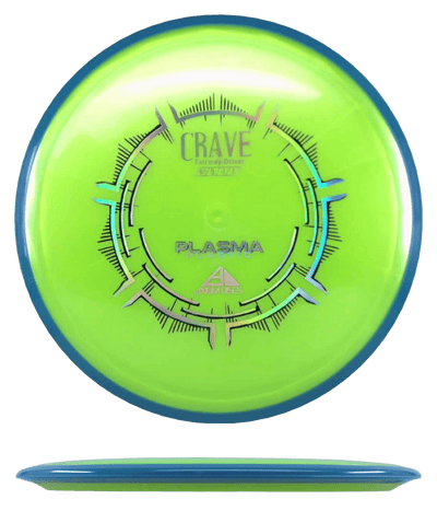 Axiom Crave Axiom Crave - Plasma / 174g - Chartreuse w/ Blue Rim (Chrome) - Skyline Disc Golf