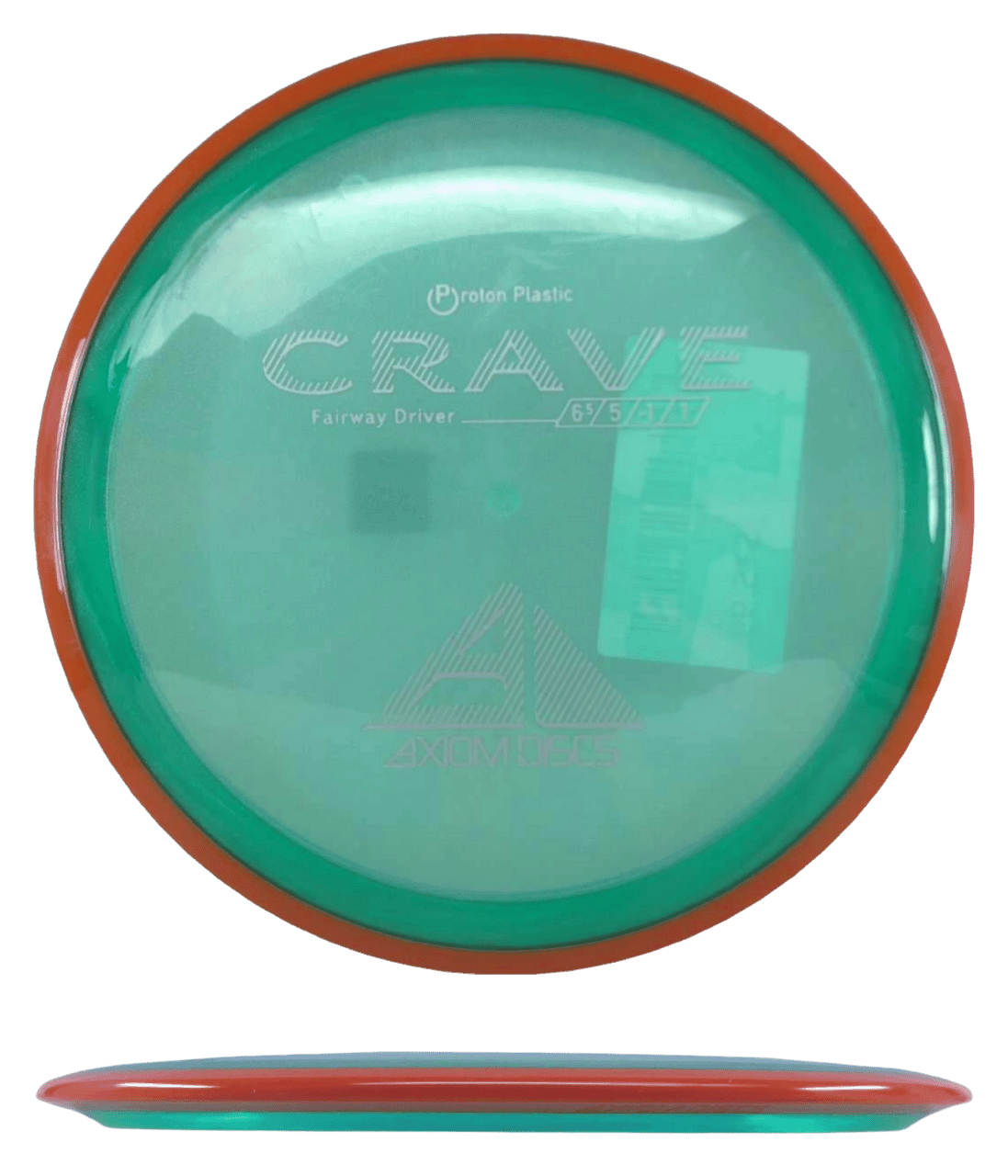 Axiom Crave Axiom Crave - Proton / 159g - Green w/ Orange Rim (White) - Skyline Disc Golf