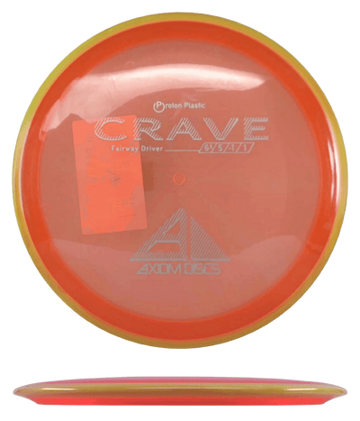 Axiom Crave Axiom Crave - Proton / 162g - Orange w/ Yellow Orange Rim (White) - Skyline Disc Golf