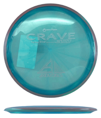 Axiom Crave Axiom Crave - Proton / 166g - Blue w/ Teal/Mauve Marble Rim (White) - Skyline Disc Golf