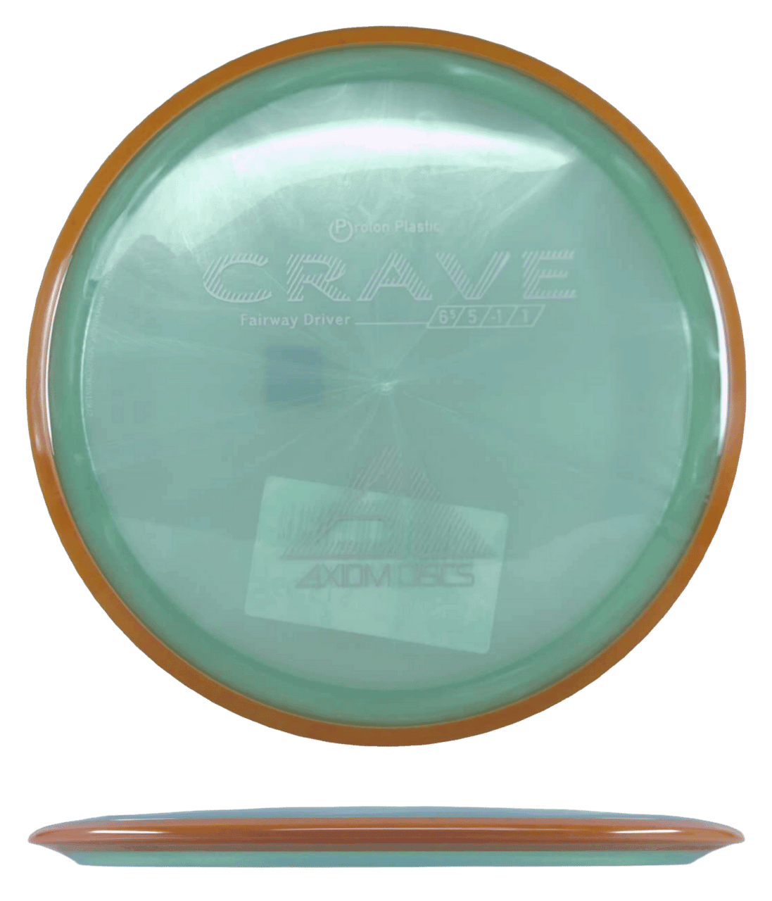 Axiom Crave Axiom Crave - Proton / 170g - Pearlescent Green w/ Orange Rim (White) - Skyline Disc Golf