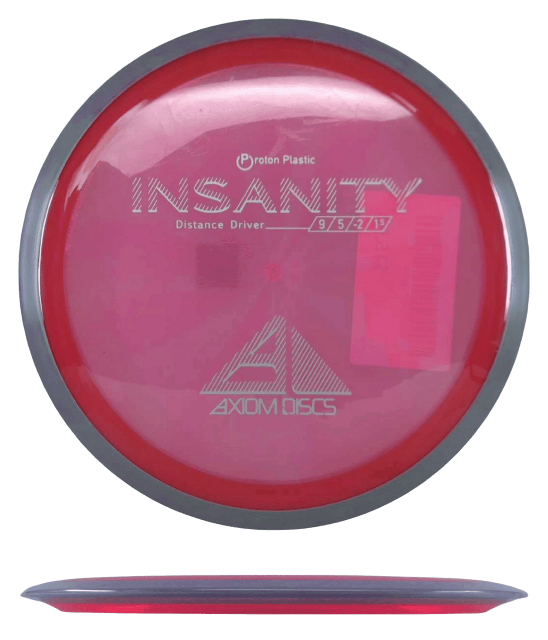 Axiom Crave Axiom Crave - Proton / 171g - Red-ish Pink w/ Lavender/Gray Marble Rim (White) - Skyline Disc Golf