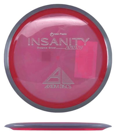 Axiom Crave Axiom Crave - Proton / 171g - Red-ish Pink w/ Lavender/Gray Marble Rim (White) - Skyline Disc Golf