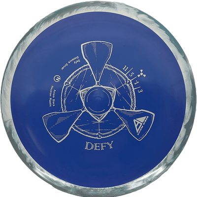 Axiom Defy Axiom Defy - Neutron / 166g - Blue w/ Gray Marble Rim (Gray) - Skyline Disc Golf