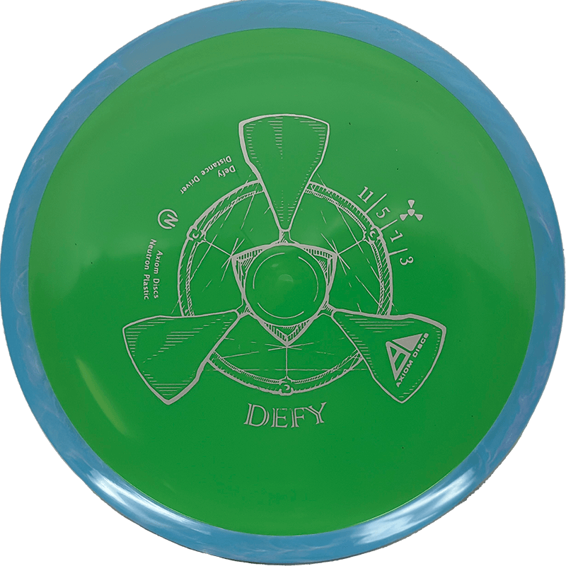 Axiom Defy Axiom Defy - Neutron / 166g - Lime w/ Sky Blue Rim (Gray) - Skyline Disc Golf