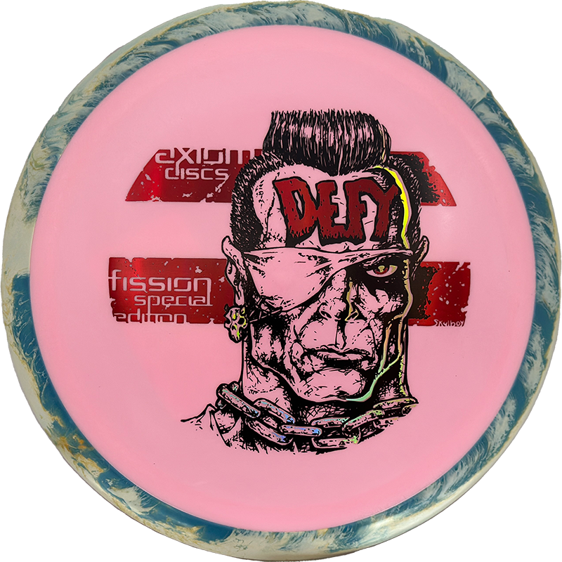 Axiom Defy Axiom Defy - Fission - Special Edition / 173g - Pink w/ Blue/Off-White Marble Rim (Special Edition) - Skyline Disc Golf