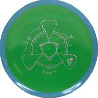 166g - Lime w/ Sky Blue Rim (Gray) Neutron Axiom Defy - Skyline Disc Golf