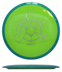 Axiom Defy - Neutron / 167g - Lime w/ Blue-ish Marble Rim (Gray) - Skyline Disc Golf