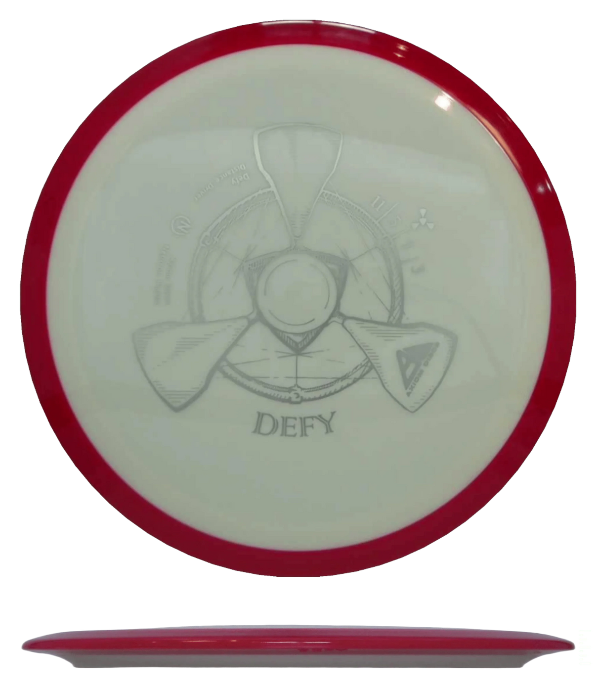 Axiom Defy - Neutron / 164g - White w/ Red Rim (Gray) - Skyline Disc Golf