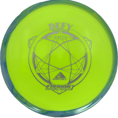 Axiom Defy Axiom Defy - Fission / 152g - Chartreuse w/ Blue Green Marble Rim (Gray) - Skyline Disc Golf